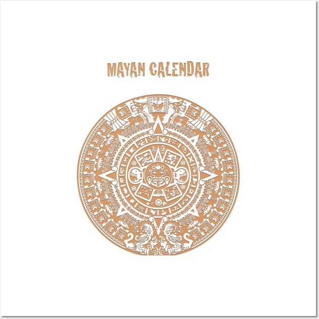 Ancient Mayan Calendar Symbol Wall Art by Whites Designs